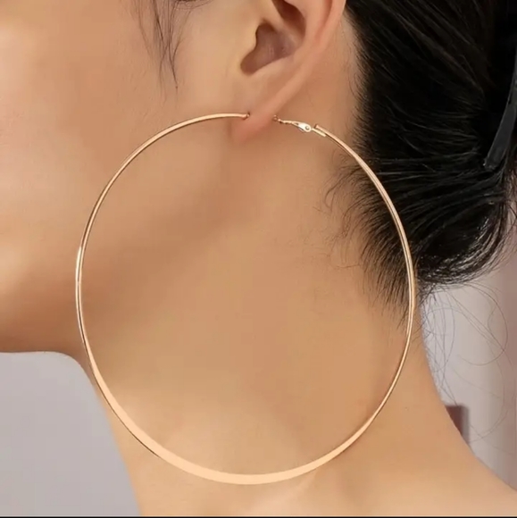 Gio Hoops - Brushed 18K Gold Plated